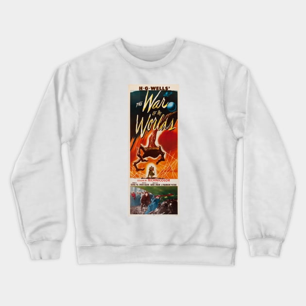 THE WAR OF THE WORLDS H.G Wells Science Fiction Vintage Movie Crewneck Sweatshirt by vintageposters